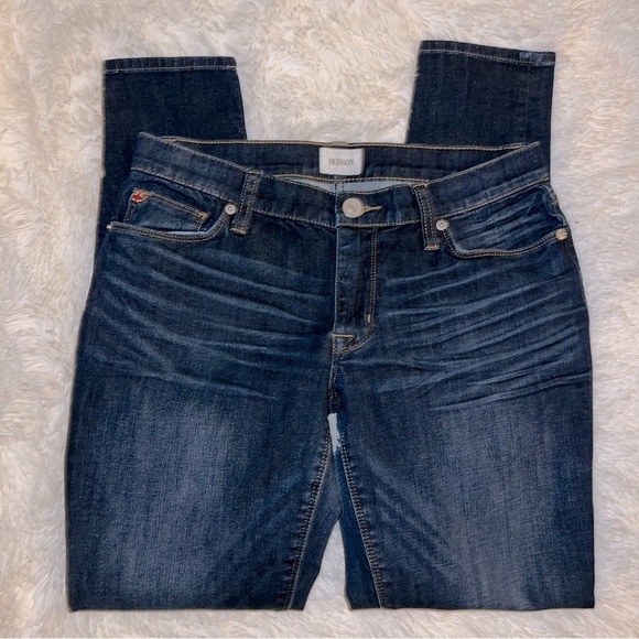 HUDSON KRISTA SUPER SKINNY Mid Rise Jeans Size 27 - Picture 2 of 8
